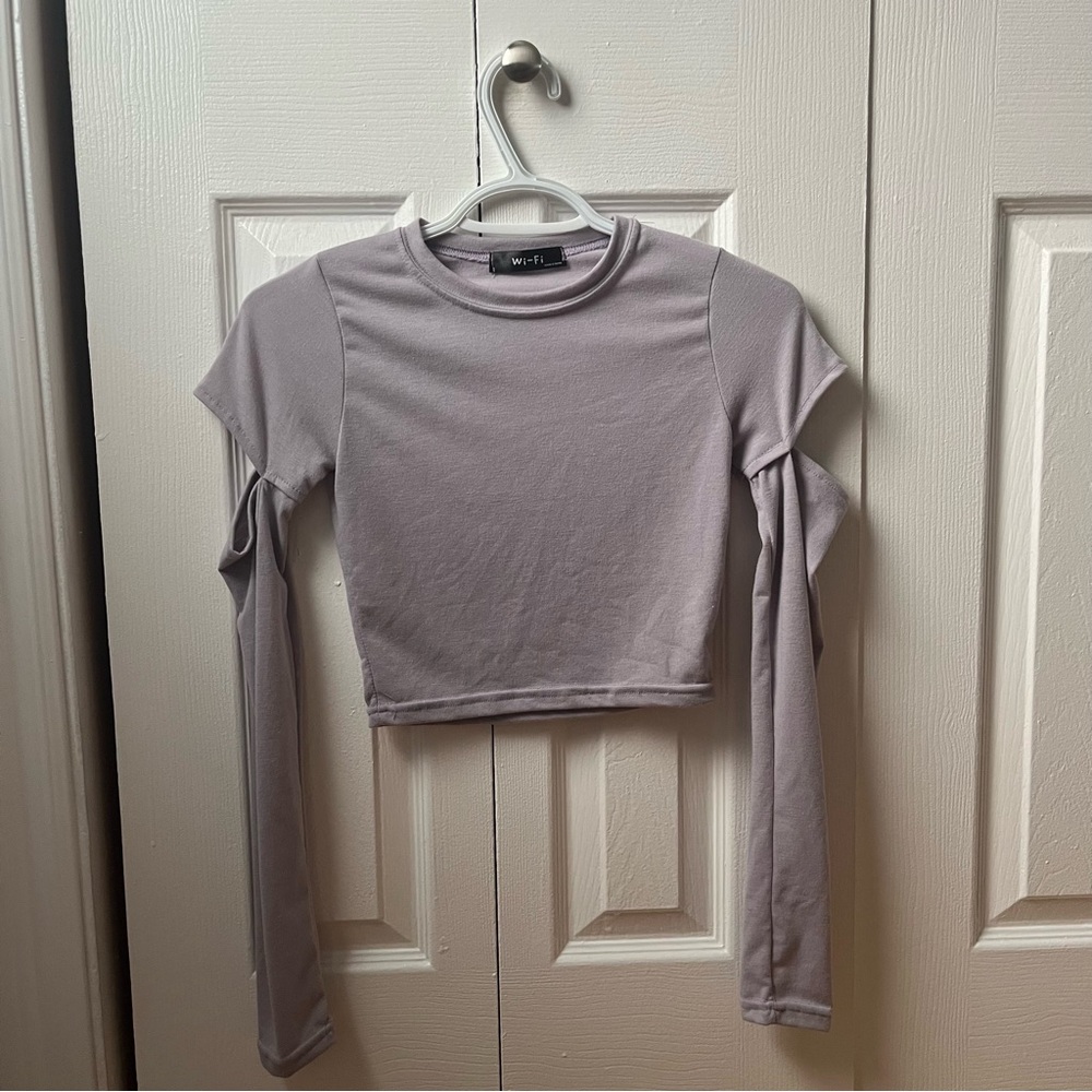 Korean Fashion Cutout Sleeve Shirt